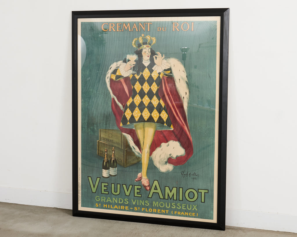 Leonetto Capiello Veuve Amiot Champagne King Print