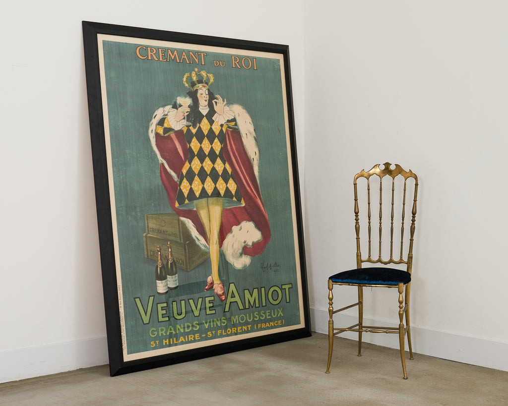 Leonetto Capiello Veuve Amiot Champagne King Print