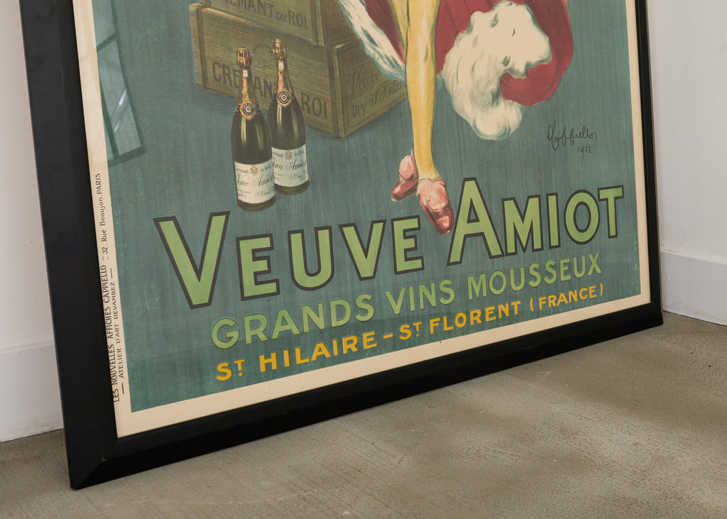 Leonetto Capiello Veuve Amiot Champagne King Print