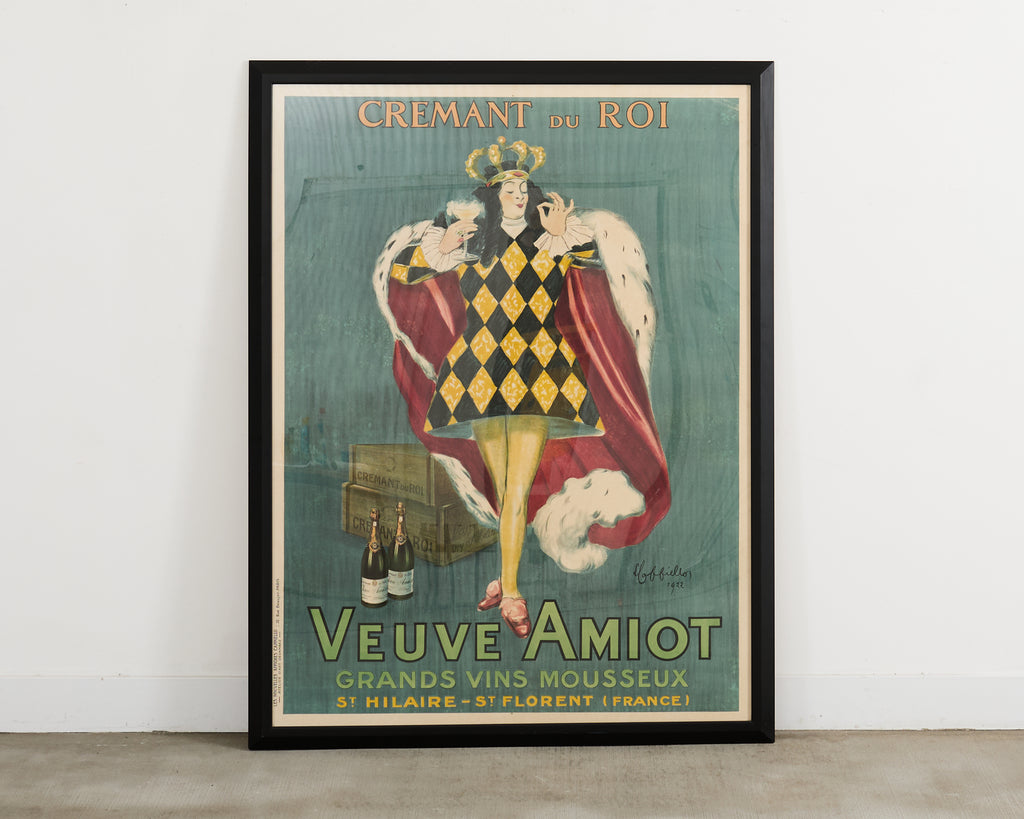 Leonetto Capiello Veuve Amiot Champagne King Print