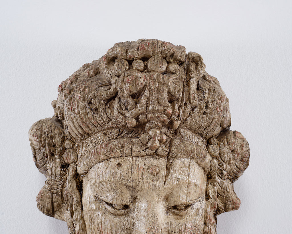 Chinese Qing Style Sculpture Figure of Bodhisattva Guanyin