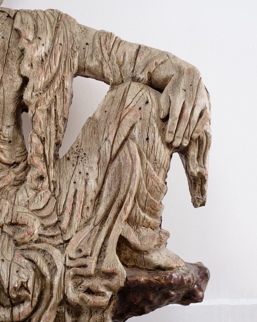 Chinese Qing Style Sculpture Figure of Bodhisattva Guanyin