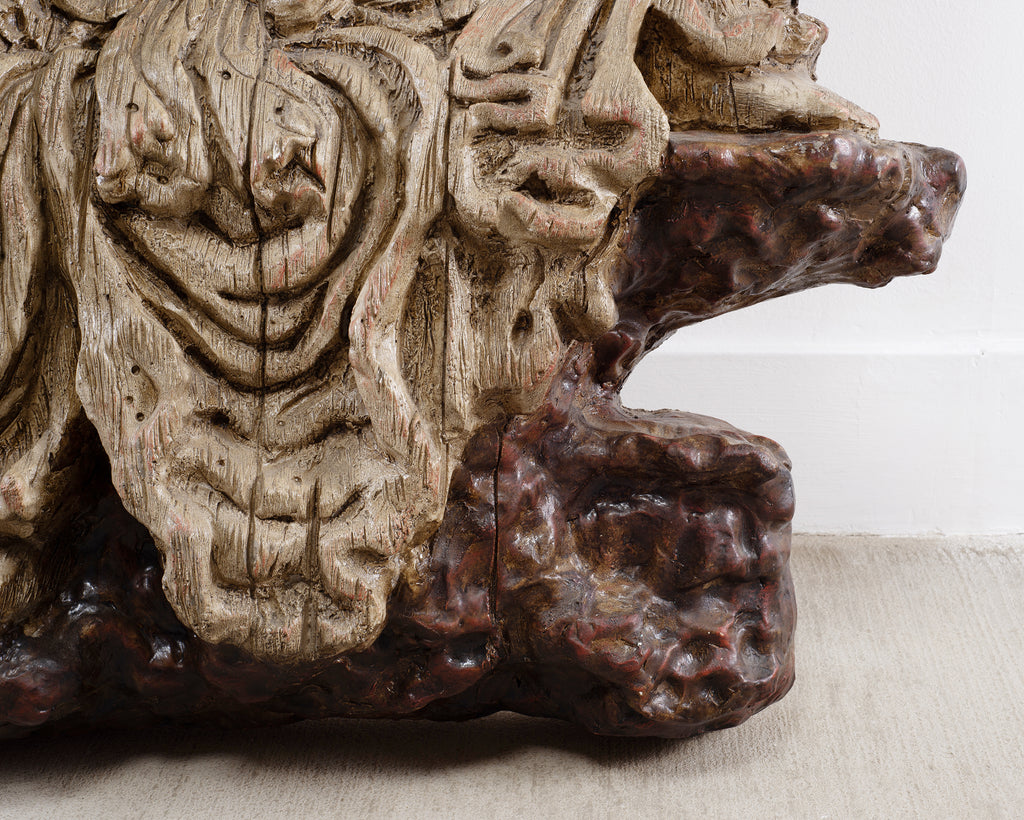 Chinese Qing Style Sculpture Figure of Bodhisattva Guanyin