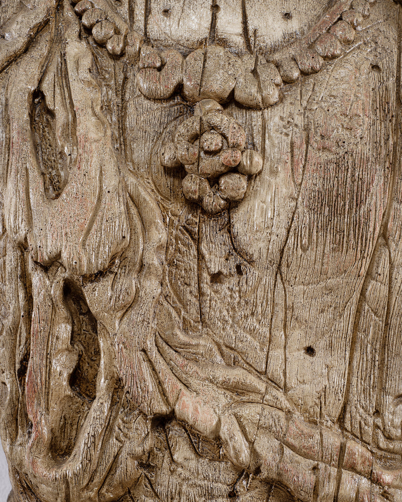 Chinese Qing Style Sculpture Figure of Bodhisattva Guanyin
