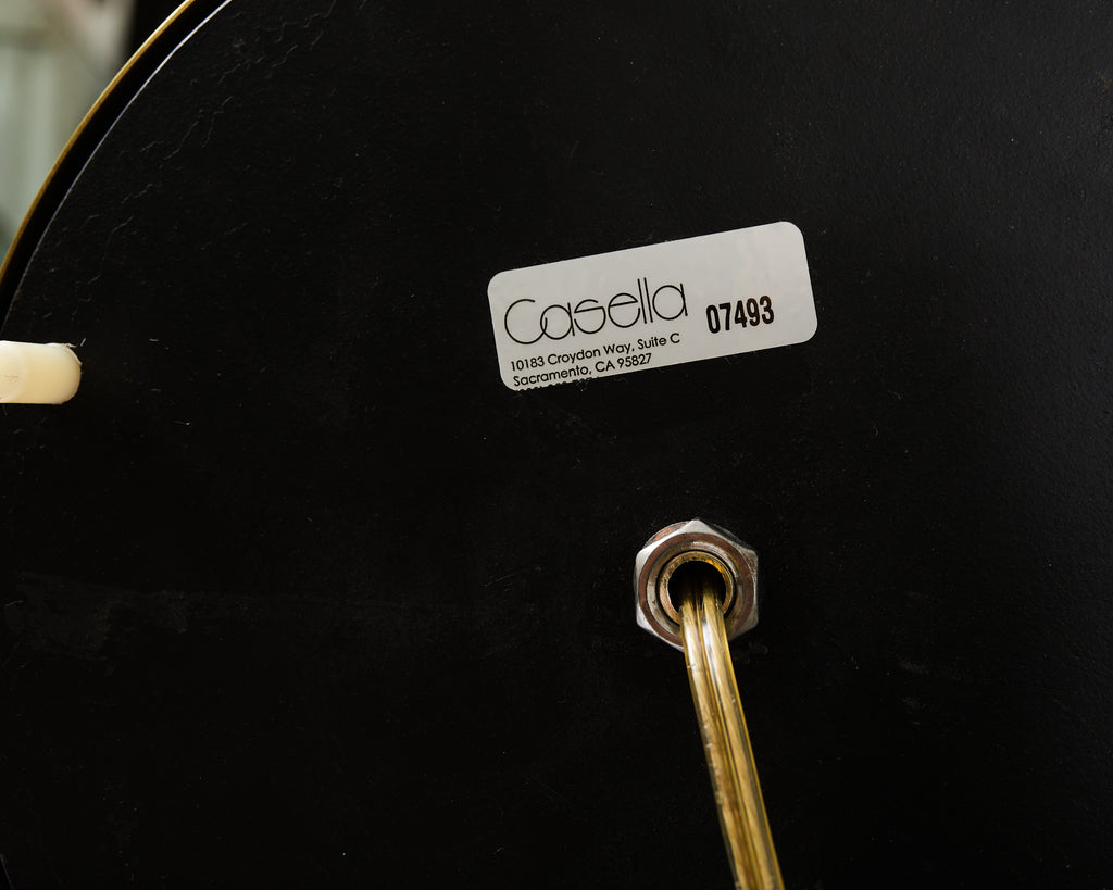 Pair of Art Deco Style Pharmacy Brass Floor Lamps by Casella