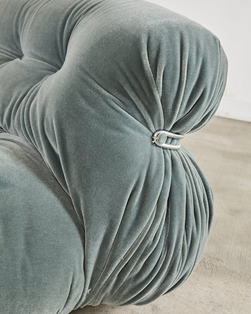 Cassina Soriana Mohair Sofa designed by Afra and Tobia Scarpa