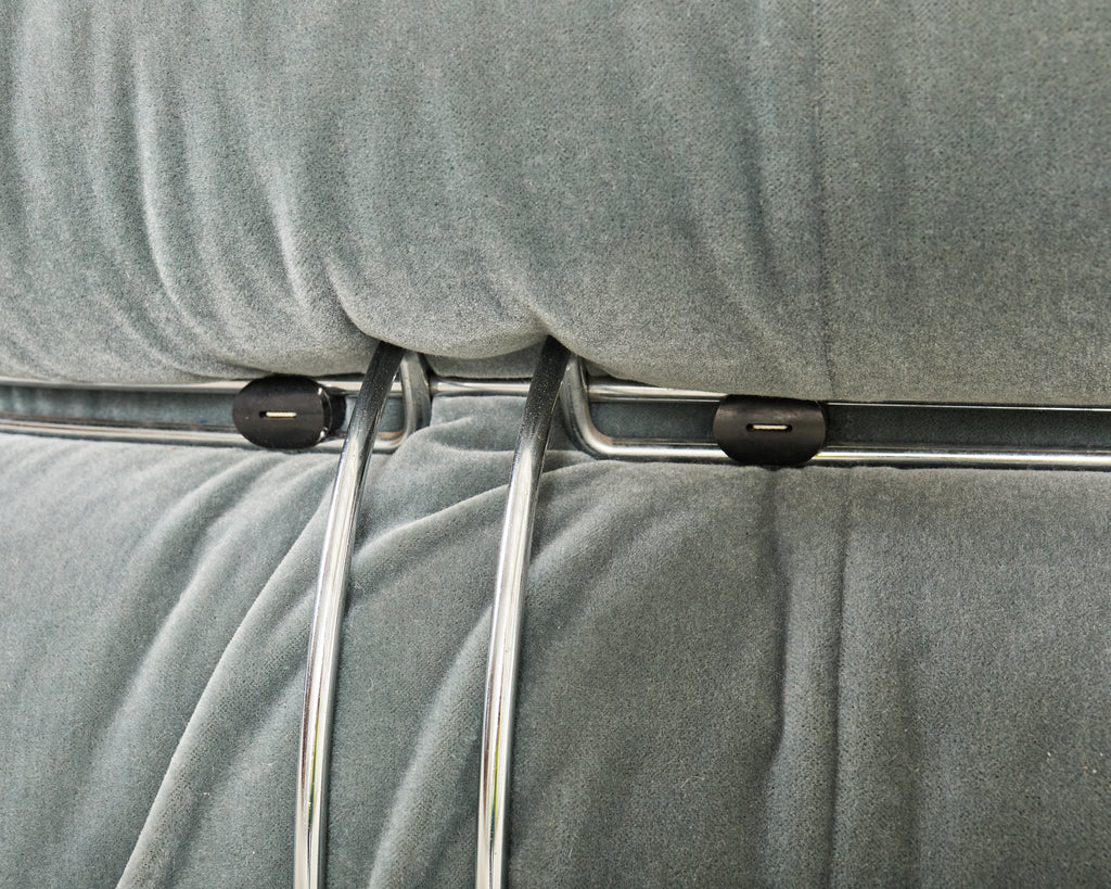 Cassina Soriana Mohair Sofa designed by Afra and Tobia Scarpa