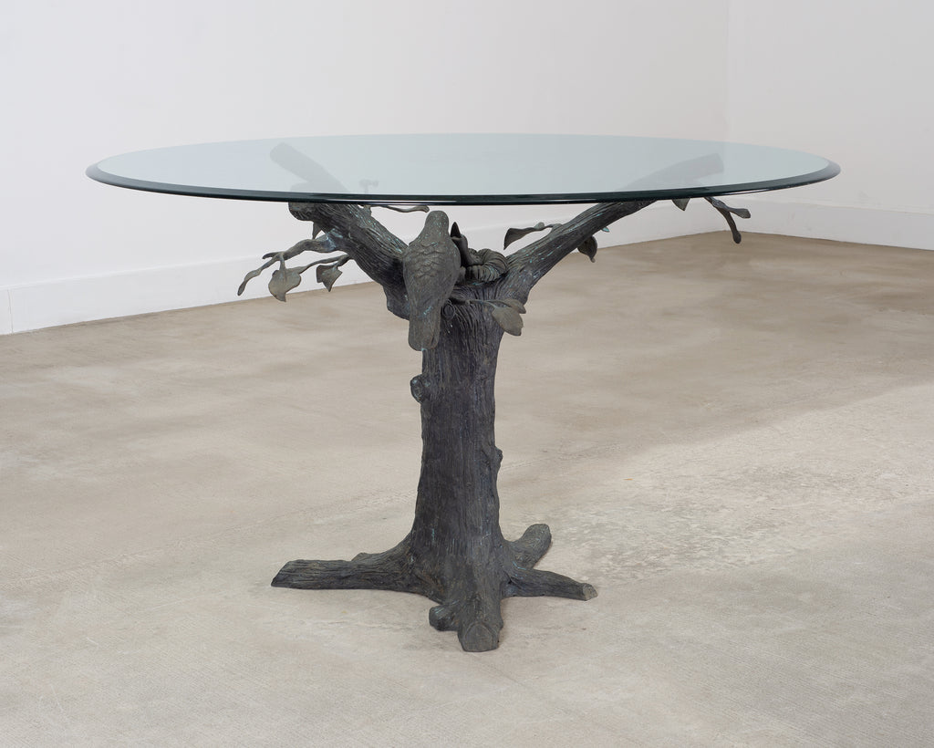 Giacometti Inspired Sculptural Bronze Tree Dining Center Table