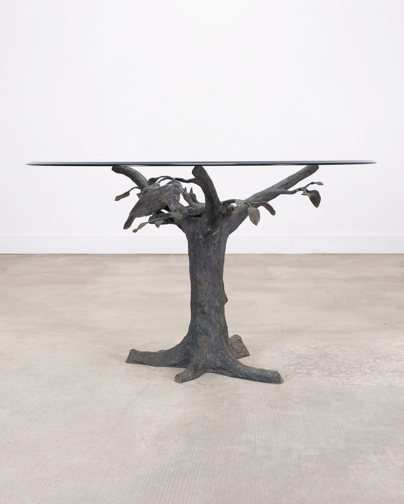 Giacometti Inspired Sculptural Bronze Tree Dining Center Table