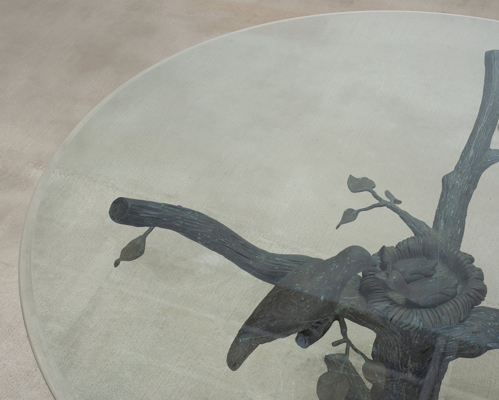 Giacometti Inspired Sculptural Bronze Tree Dining Center Table