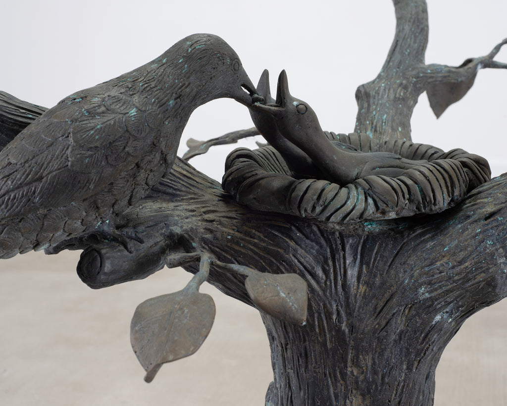 Giacometti Inspired Sculptural Bronze Tree Dining Center Table