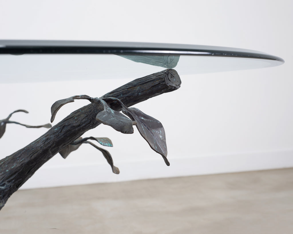 Giacometti Inspired Sculptural Bronze Tree Dining Center Table