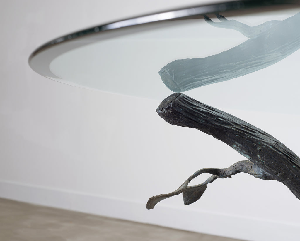 Giacometti Inspired Sculptural Bronze Tree Dining Center Table