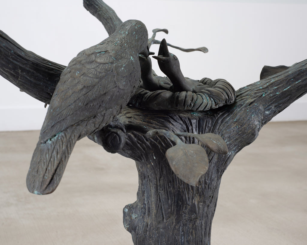 Giacometti Inspired Sculptural Bronze Tree Dining Center Table