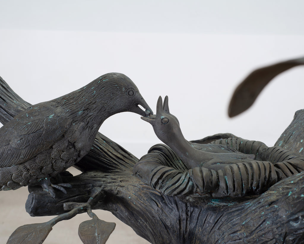 Giacometti Inspired Sculptural Bronze Tree Dining Center Table