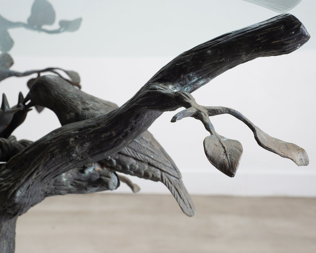 Giacometti Inspired Sculptural Bronze Tree Dining Center Table