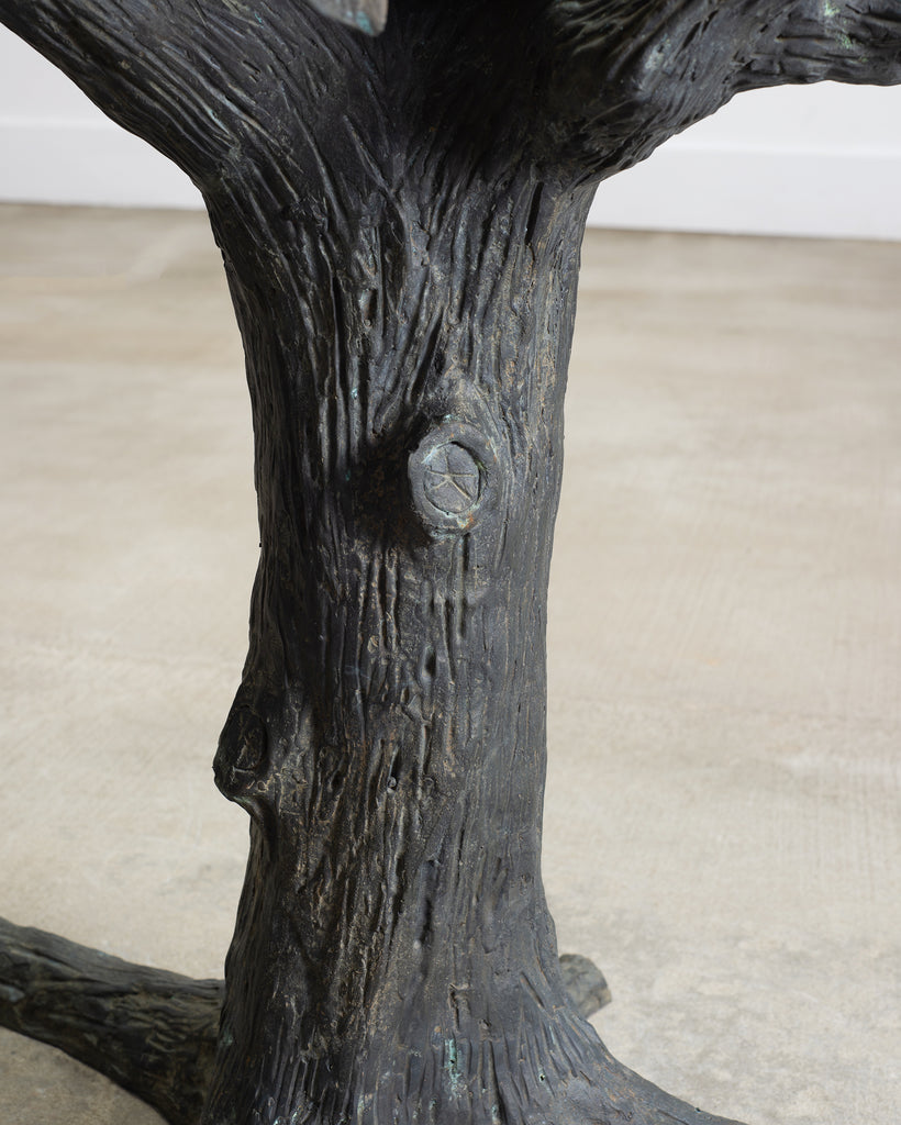 Giacometti Inspired Sculptural Bronze Tree Dining Center Table