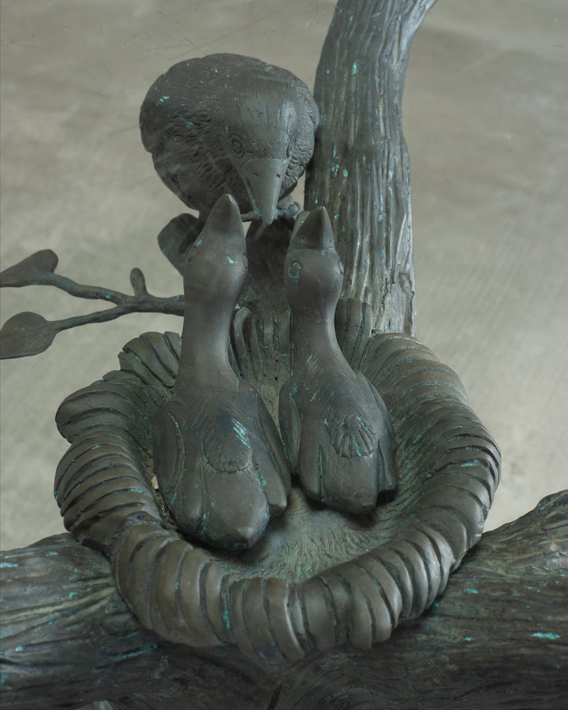 Giacometti Inspired Sculptural Bronze Tree Dining Center Table