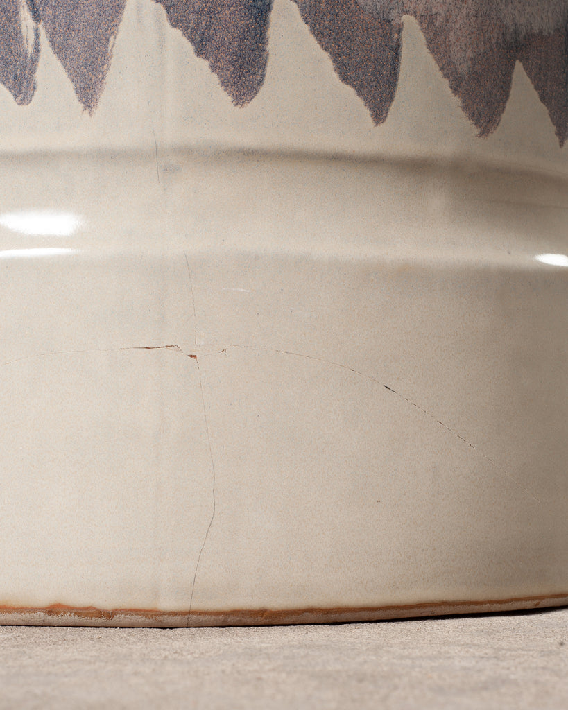 Set of Nine Glazed Terra Cotta Ceramic Stools or Drink Tables