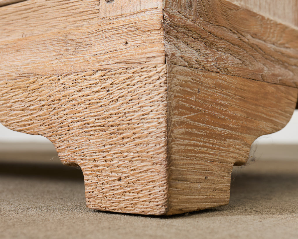 Country English Cerused Limed Oak Welsh Cupboard Dresser