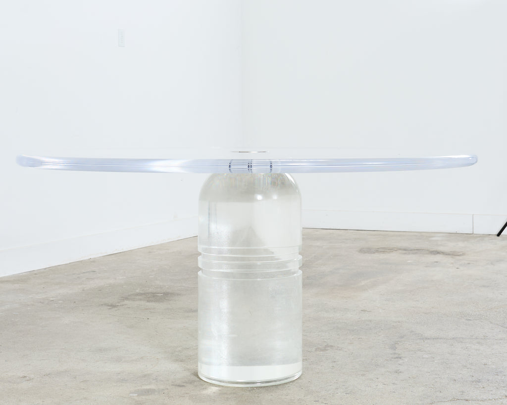 Charles Hollis Jones Le Dome Lucite Dining Table