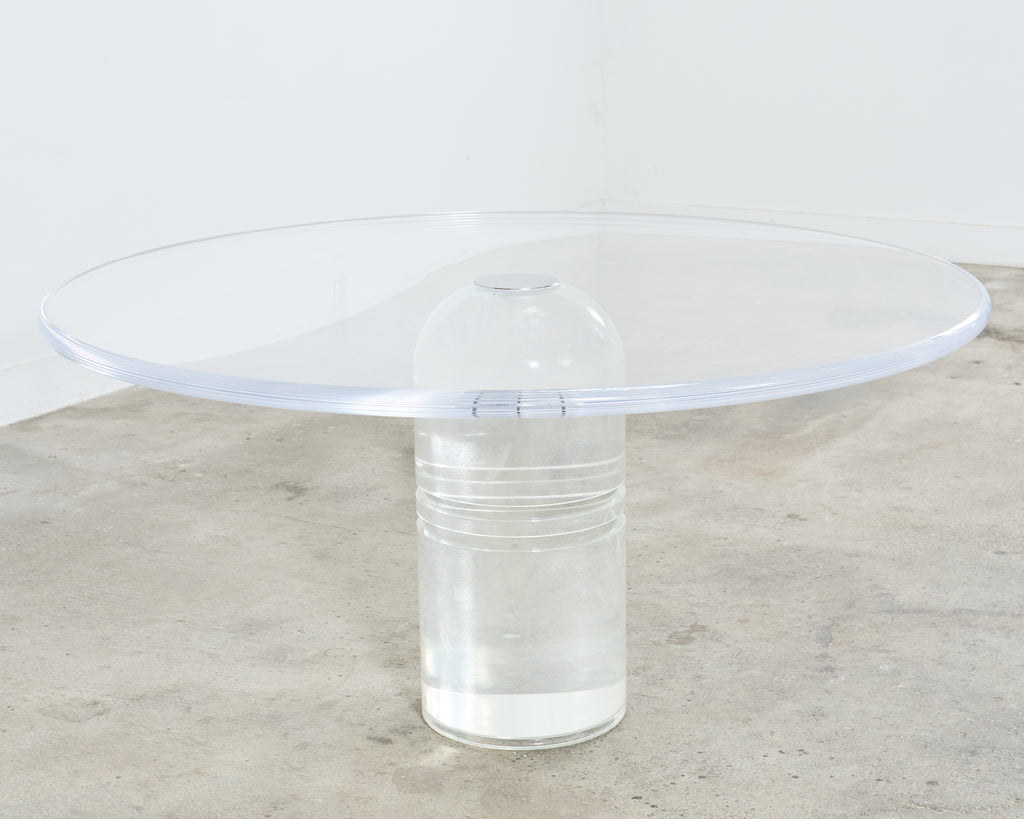 Charles Hollis Jones Le Dome Lucite Dining Table