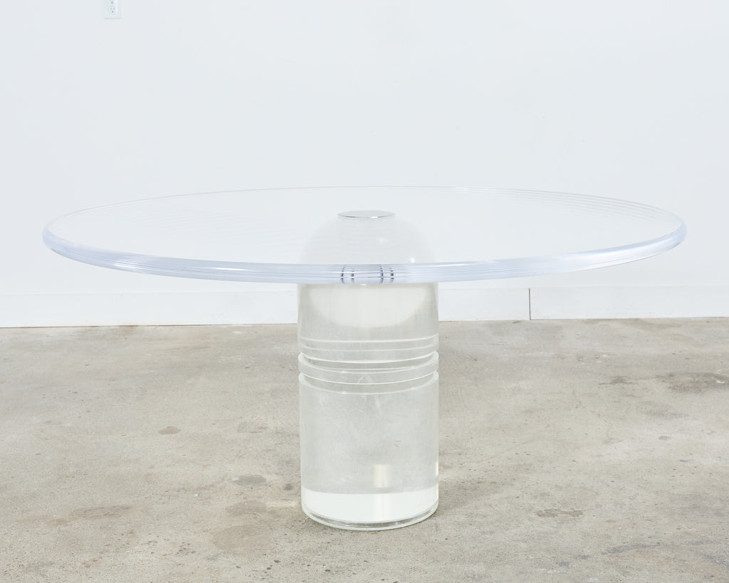 Charles Hollis Jones Le Dome Lucite Dining Table