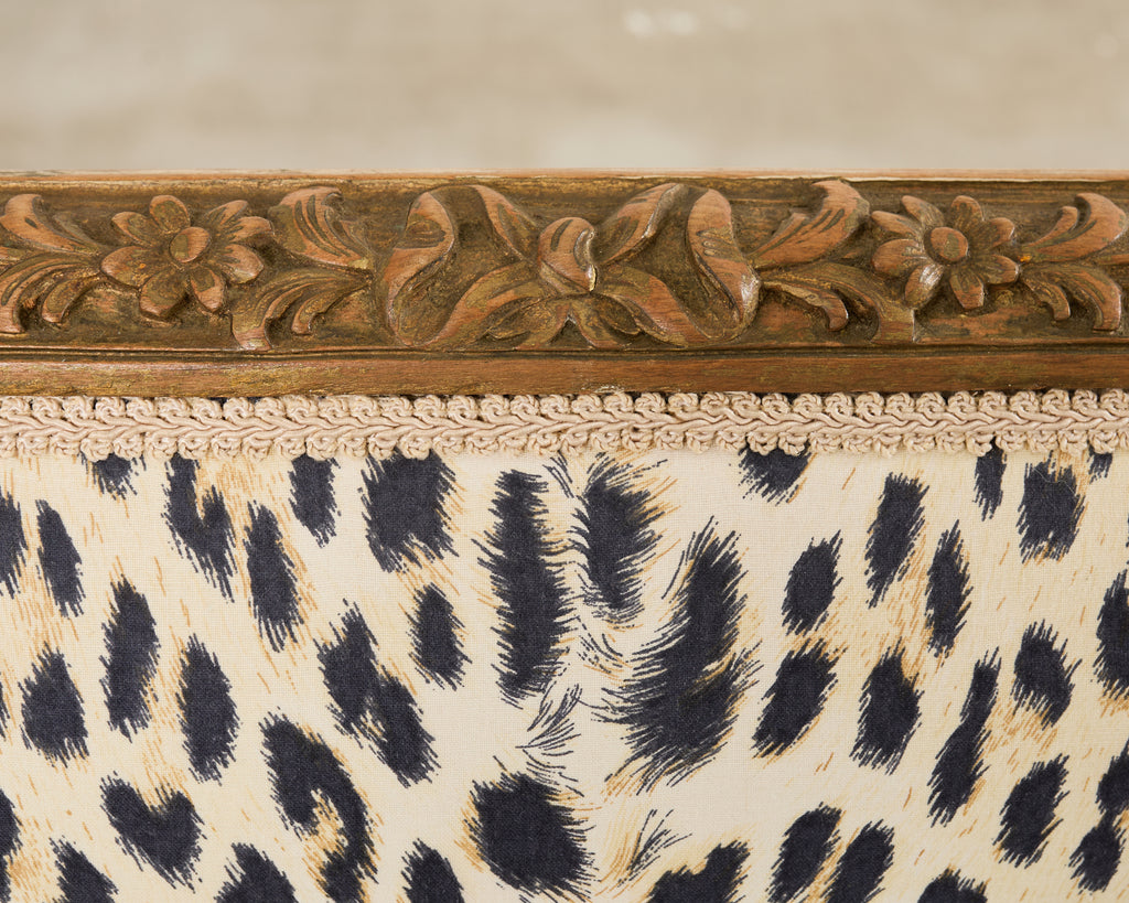 Pair of French Louis XVI Style Carved Beech Armchairs