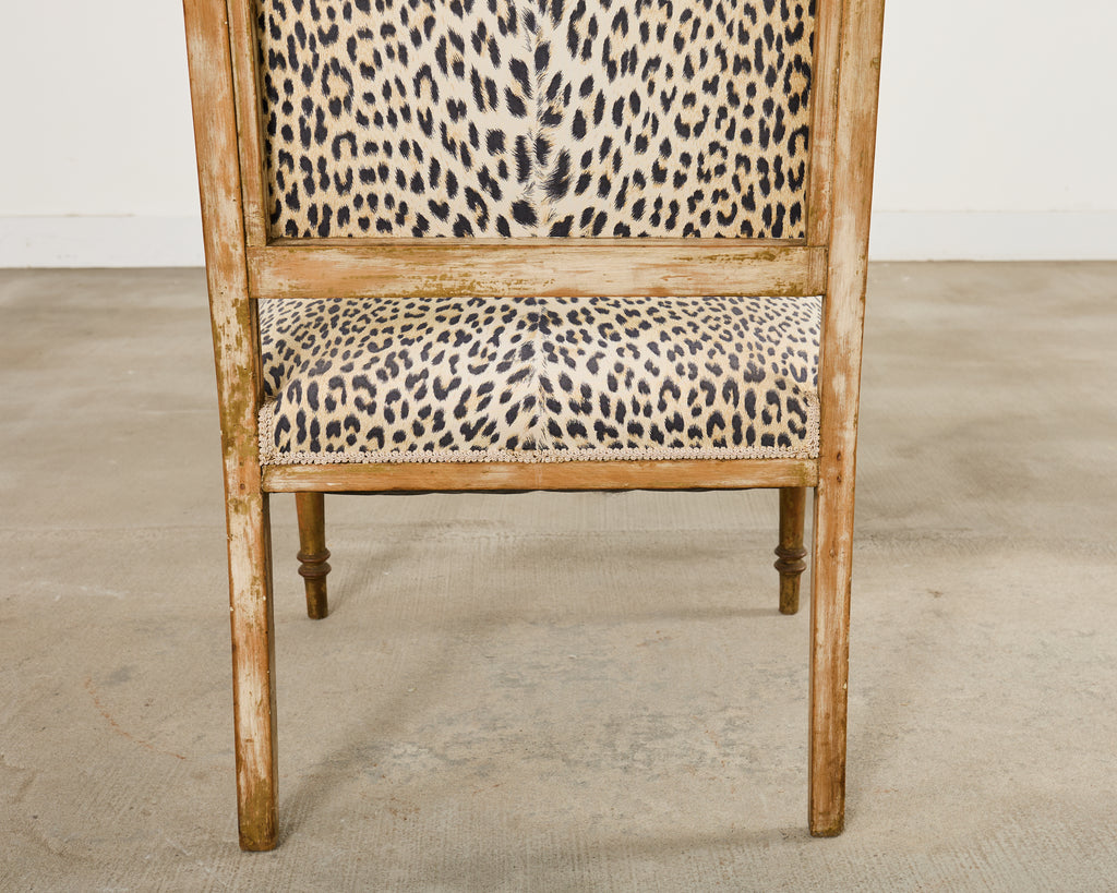 Pair of French Louis XVI Style Carved Beech Armchairs