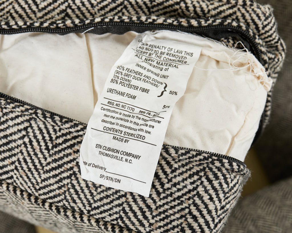 Ralph Lauren Herringbone Upholstered Lounge Chair for Henredon