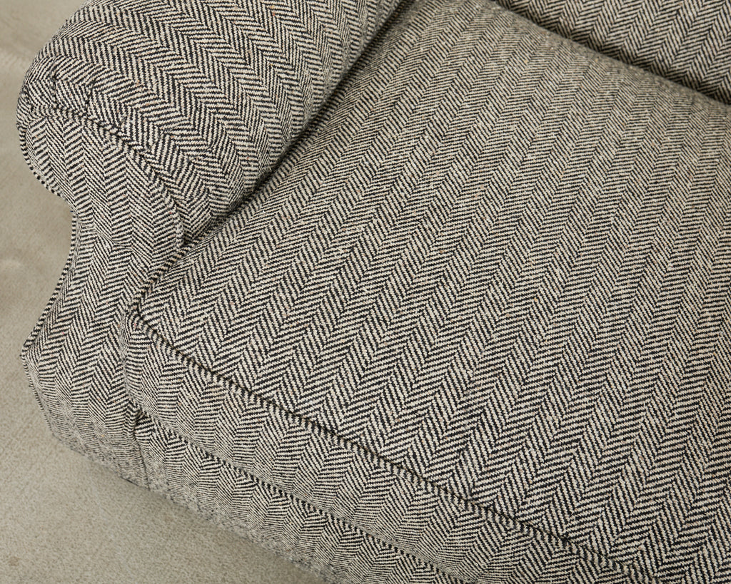 Ralph Lauren Herringbone Upholstered Lounge Chair for Henredon