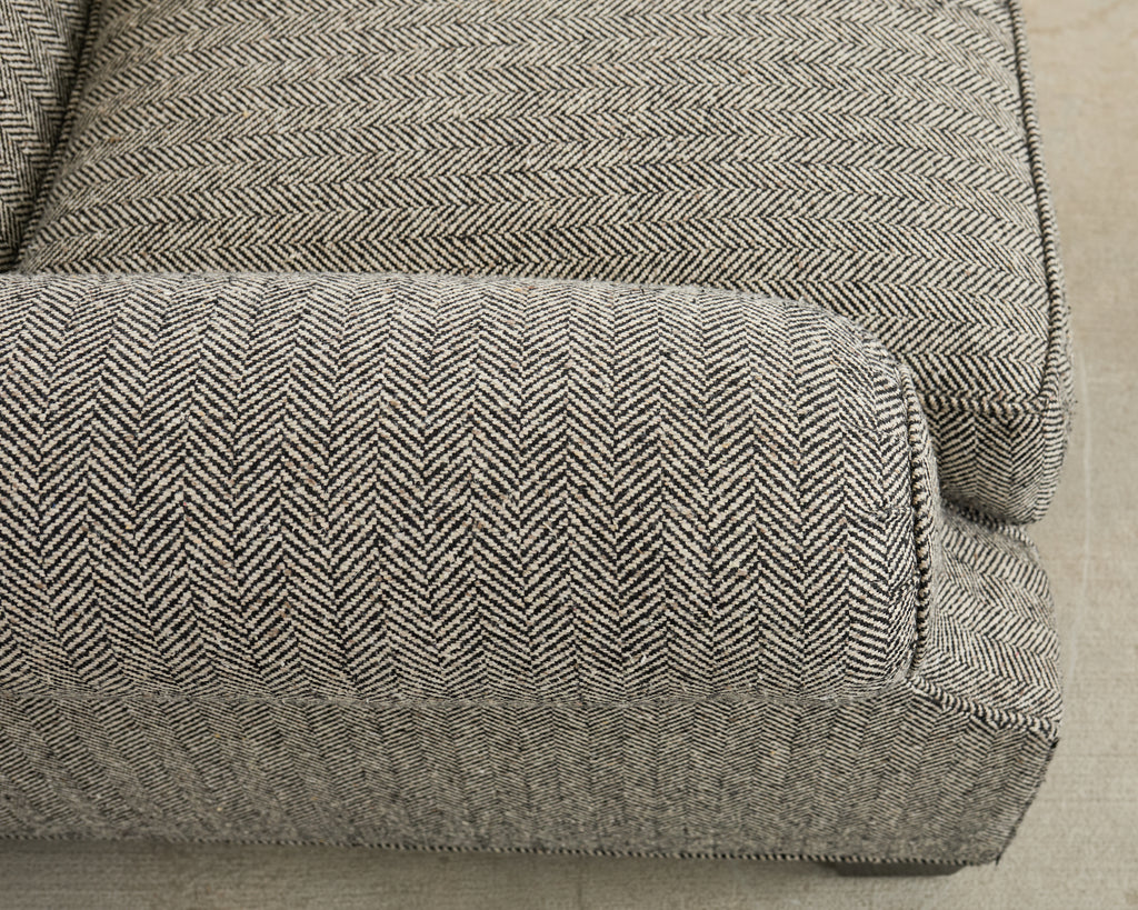 Ralph Lauren Herringbone Upholstered Lounge Chair for Henredon