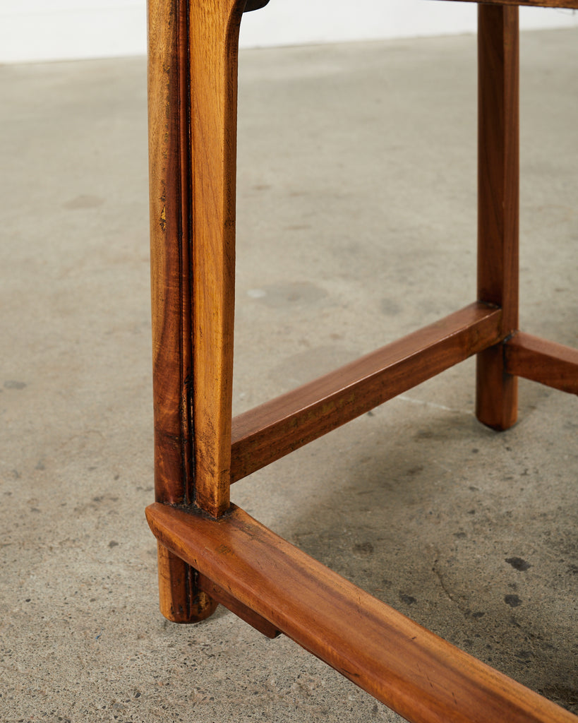 Set of Four Chinese Provincial Spindleback Elm Dining Chairs