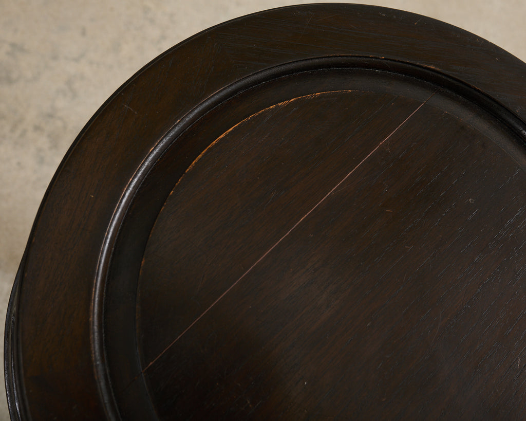 Pair of Chinese Export Hardwood Garden Stools or Drink Tables