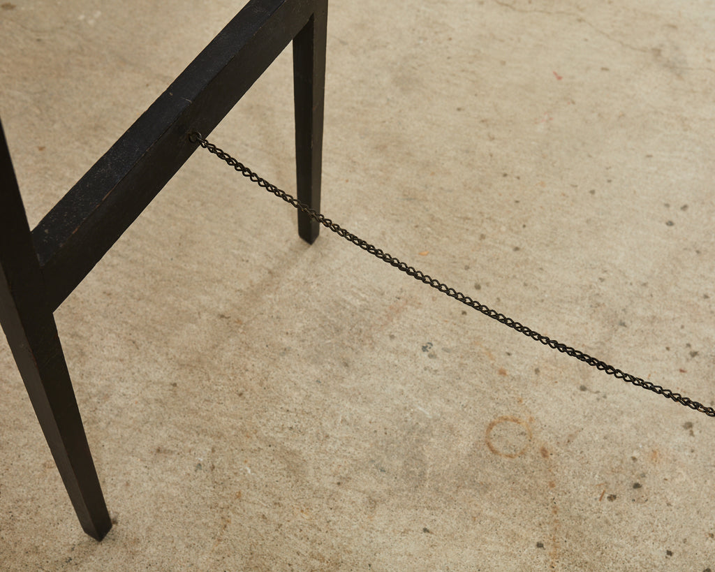 English Chinoiserie Style Ebonized Pagoda Artists Easel