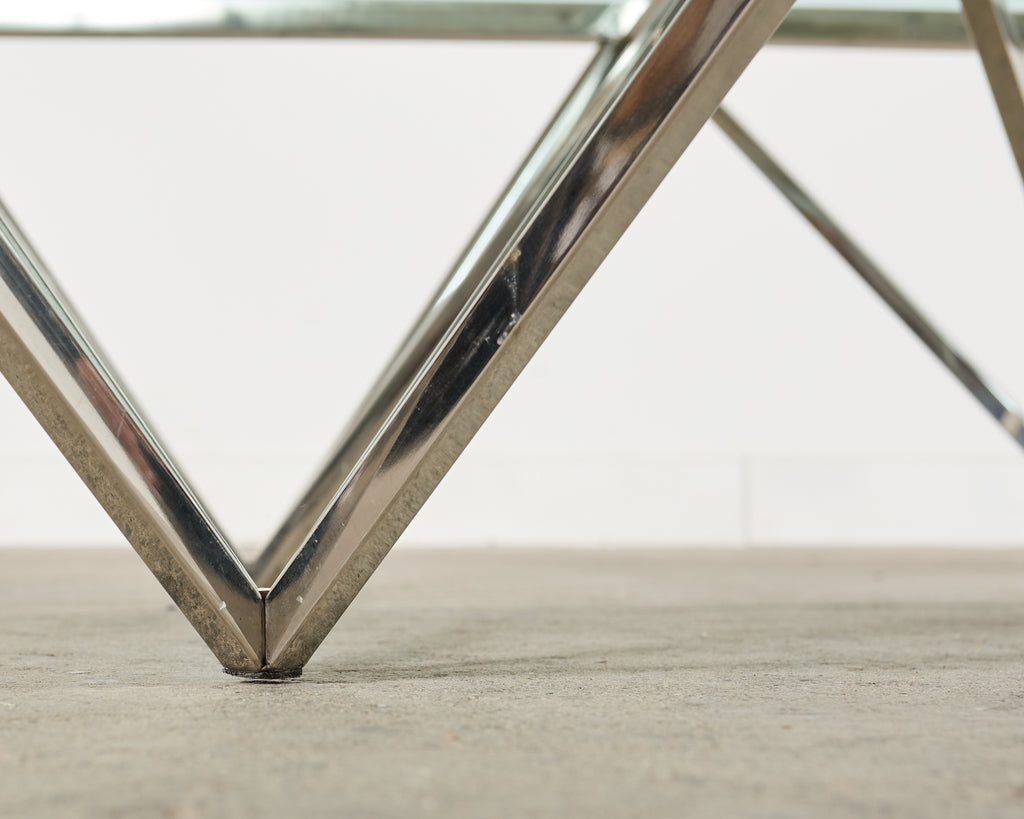 Paolo Piva Style Alanda Square Pyramidal Cocktail Table