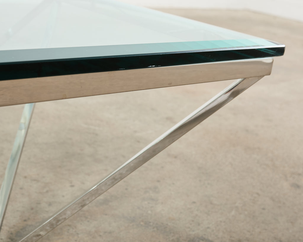Paolo Piva Style Alanda Square Pyramidal Cocktail Table