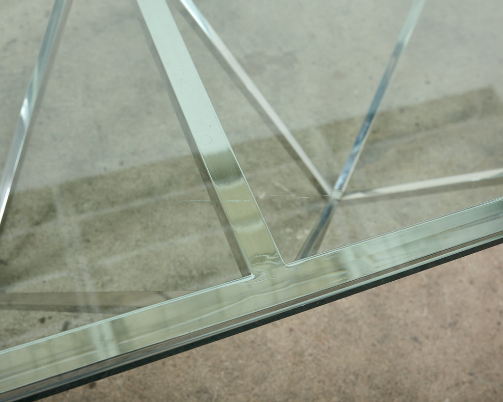 Paolo Piva Style Alanda Square Pyramidal Cocktail Table