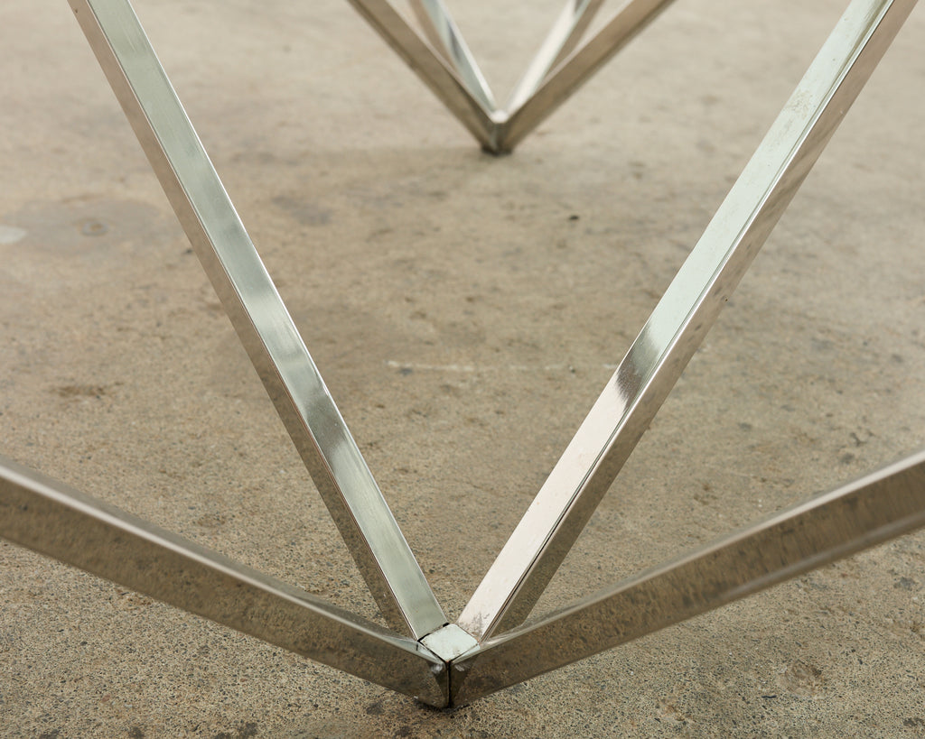 Paolo Piva Style Alanda Square Pyramidal Cocktail Table