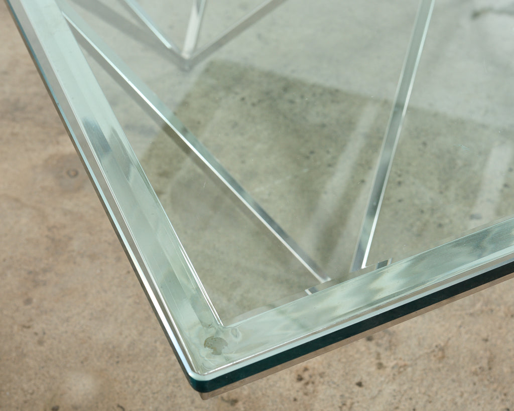 Paolo Piva Style Alanda Square Pyramidal Cocktail Table