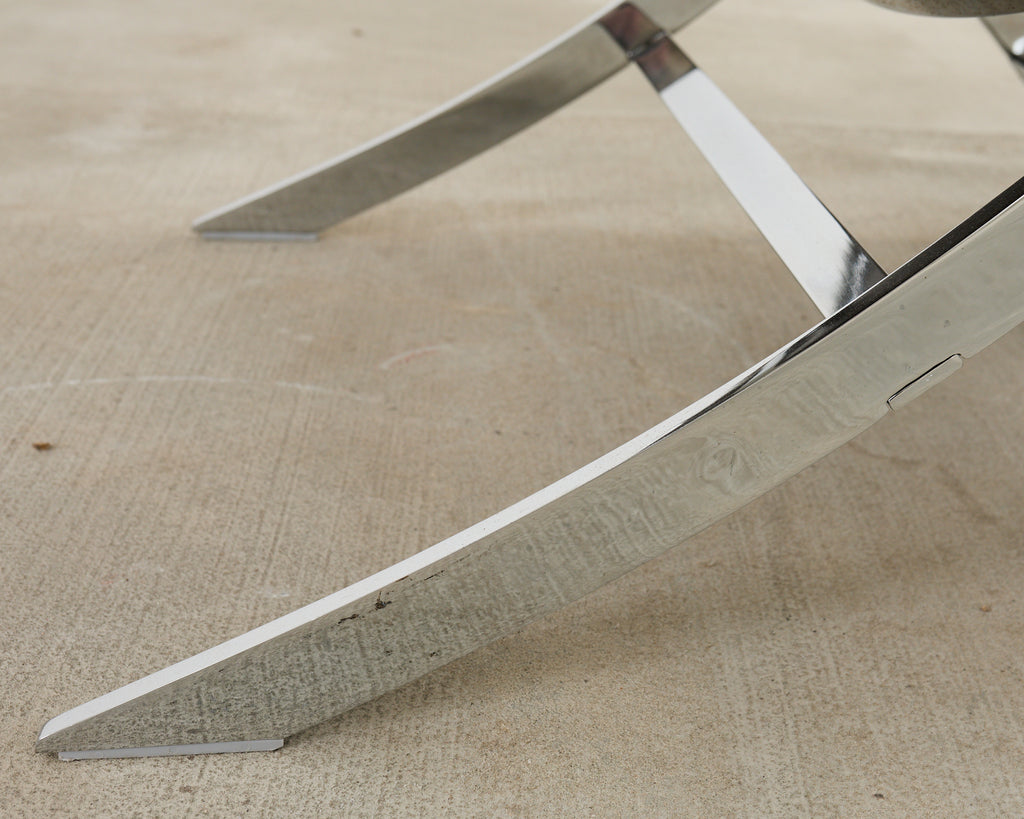 Pair of Antonio Citterio for Flexform Timeless Scissor Chairs