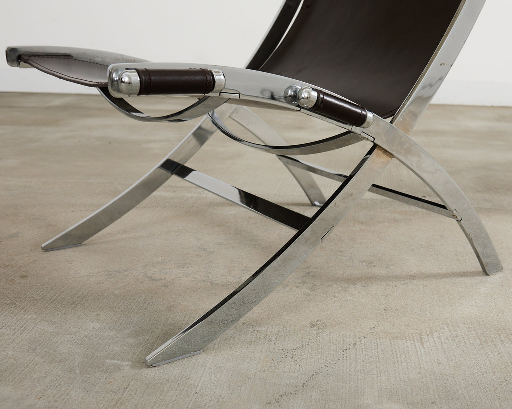 Pair of Antonio Citterio for Flexform Timeless Scissor Chairs