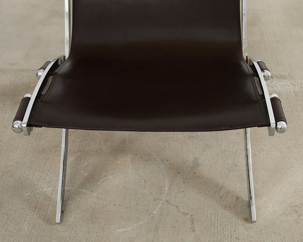 Pair of Antonio Citterio for Flexform Timeless Scissor Chairs