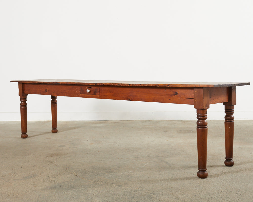 19th Century Pennsylvania Dutch Farmhouse Harvest Console Table