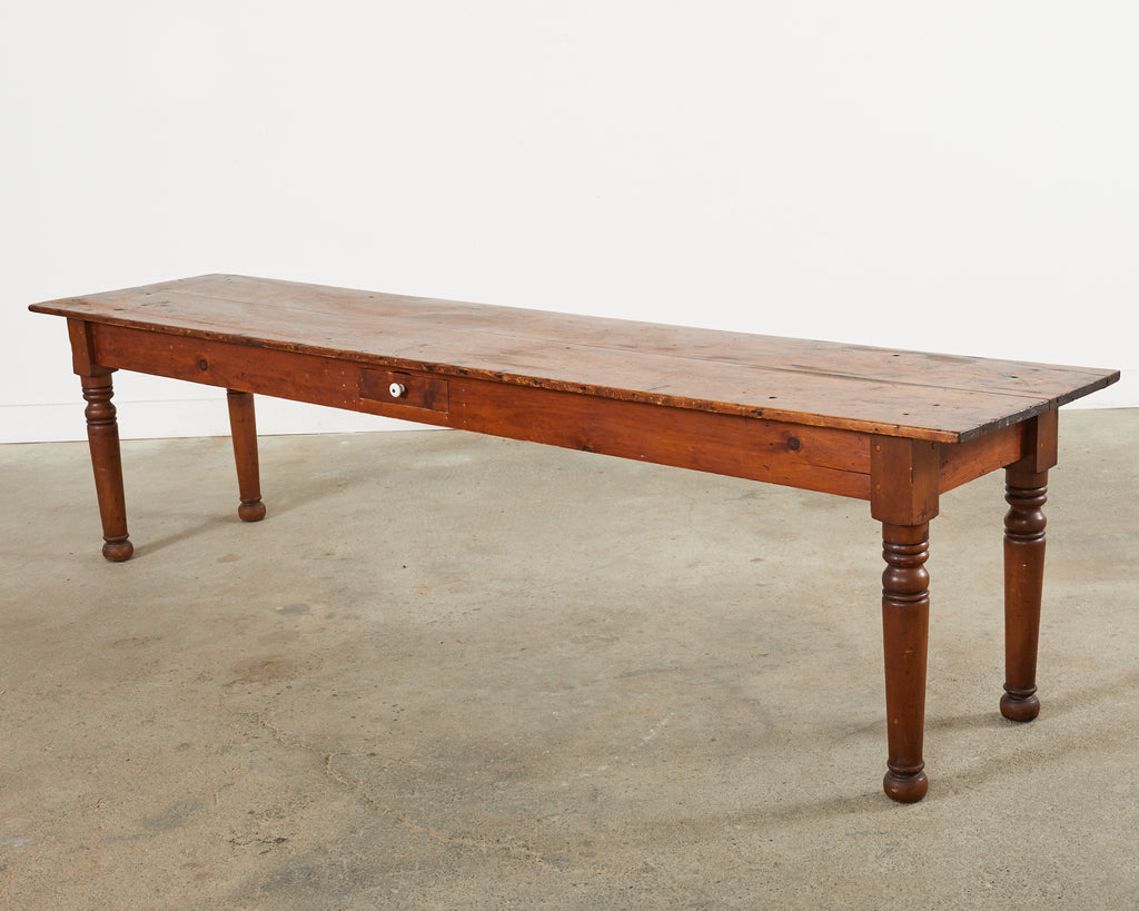 19th Century Pennsylvania Dutch Farmhouse Harvest Console Table