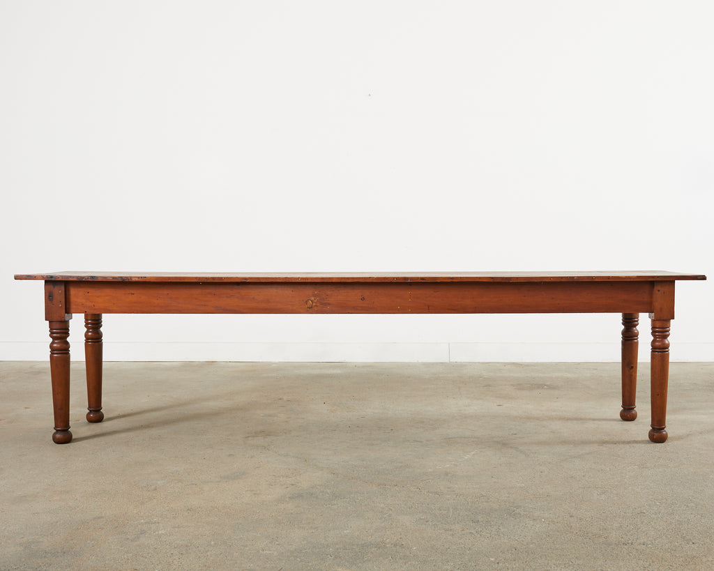 19th Century Pennsylvania Dutch Farmhouse Harvest Console Table