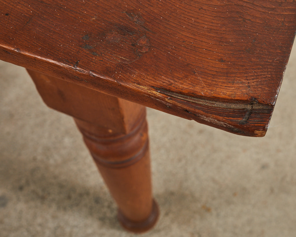 19th Century Pennsylvania Dutch Farmhouse Harvest Console Table