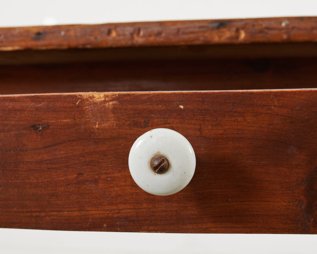19th Century Pennsylvania Dutch Farmhouse Harvest Console Table