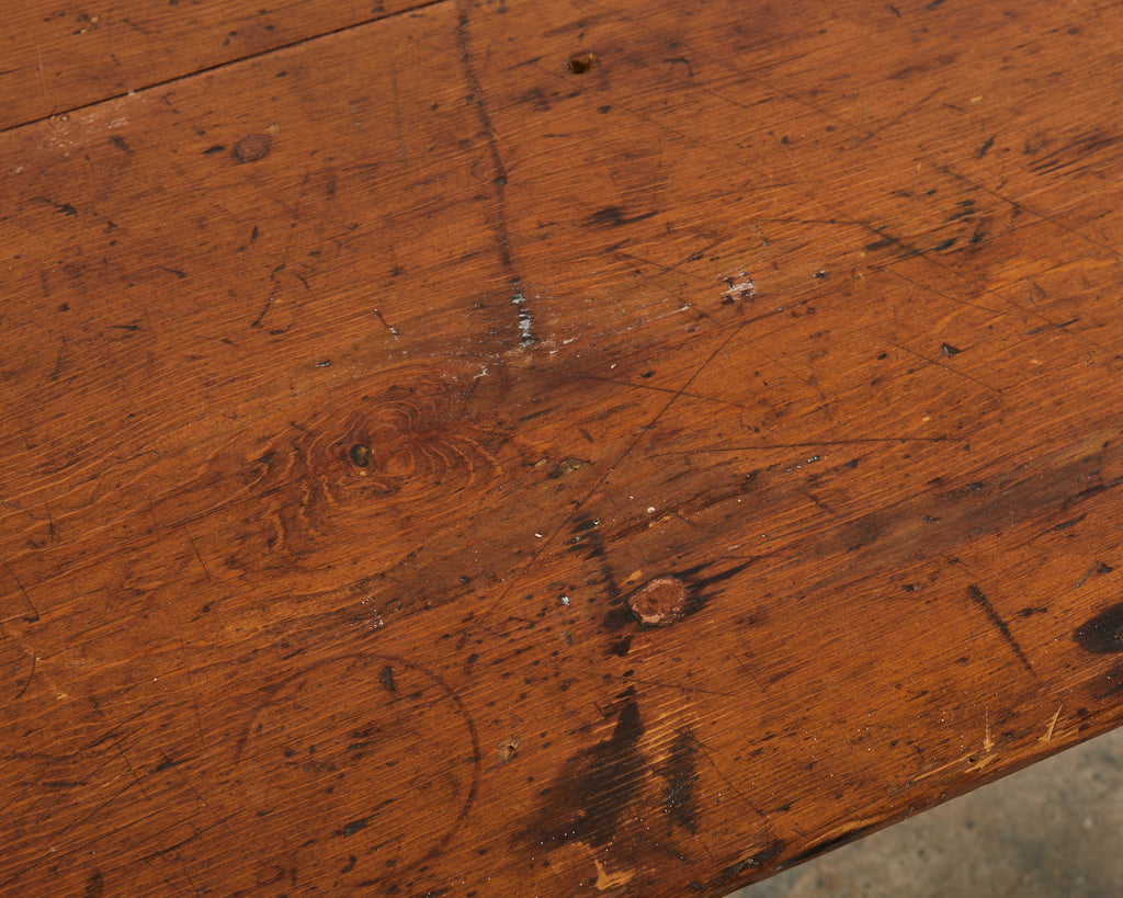 19th Century Pennsylvania Dutch Farmhouse Harvest Console Table