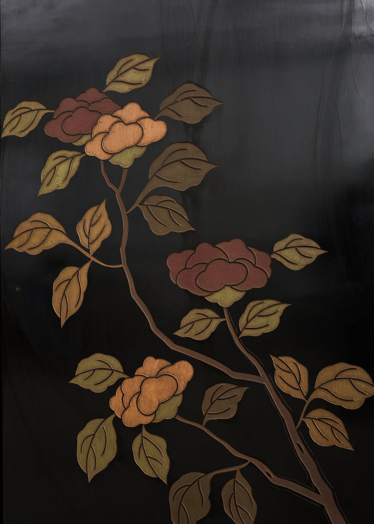 Grand Chinese Export Eight Panel Lacquered Coromandel Screen